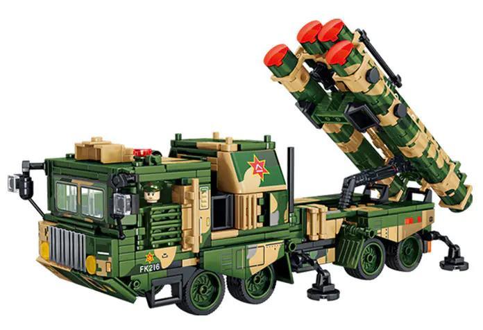 Bộ lắp ghép Hệ thống Tên lửa Phòng không Hồng Kỳ-9 Leyi Bricks 81018, đồ chơi mô hình quân sự cho bé trai 5 tuổi, chất lượng cao giá tốt