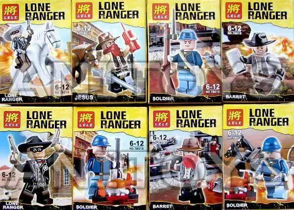 Bộ đồ chơi LELE 78010 Minifigure Độc Hành Hiệp, nhân vật cao bồi miền Tây cho bé trai 6 tuổi, giá tốt.