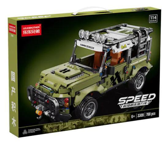 Bộ lắp ghép Xe Jeep Địa Hình Defender LELE BROTHER 3310 phiên bản Cyberpunk, đồ chơi mô hình xe địa hình cho bé trai 6 tuổi, giá tốt