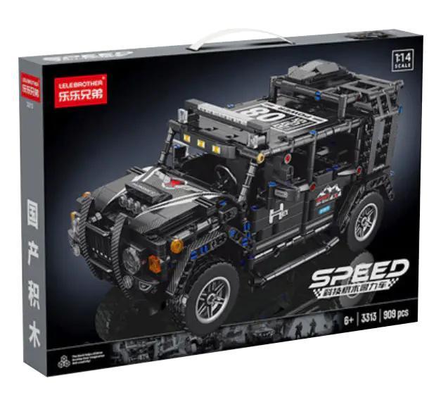 LELE BROTHER 3313 Xe Jeep Địa Hình Tốc Độ Tỉ lệ 1:14 909 Mảnh Lắp Ráp Cho Bé 6+ Tuổi