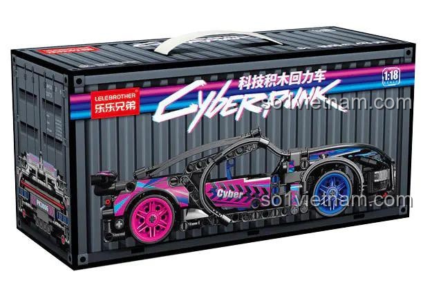 hộp bộ đồ chơi Bugatti Xe Kéo Lùi Cyberpunk LELE BROTHER 9055-6, đồ chơi mô hình xe kéo lùi giá rẻ cho con trai 6 tuổi