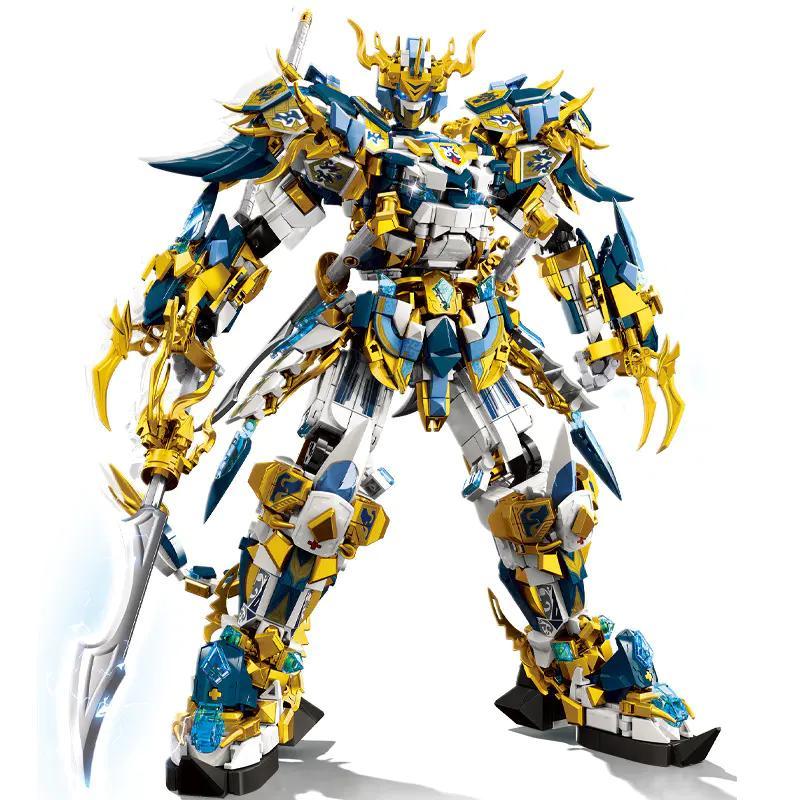 Mô hình Cơ Giáp Bạch Hổ Triệu Vân Phá Không Cơ Giáp LEQI 62031, đồ chơi lắp ghép cho bé trai 6 tuổi, 2186 mảnh ghép, thiết kế tinh xảo, robot chiến đấu