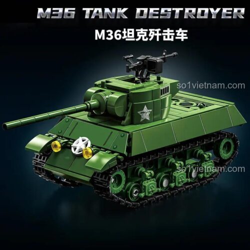 Mô hình xe tăng diệt tăng M36 Jackson LEVI 66082