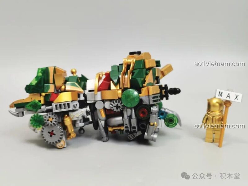 Phần đầu rồng của mô hình Robot Thanh Long Quan Vũ Bán Cơ Khí Giáp 乐毅积木 62036