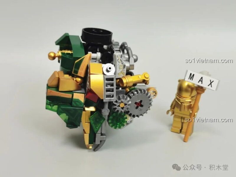 Mô hình Robot Thanh Long Quan Vũ Bán Cơ Khí Giáp 乐毅积木 62036 đang trong quá trình lắp ráp