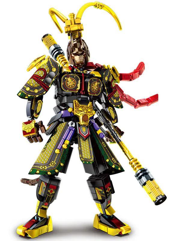 Mô hình Tôn Ngộ Không Cơ Giáp LEYI 62076 lắp ráp