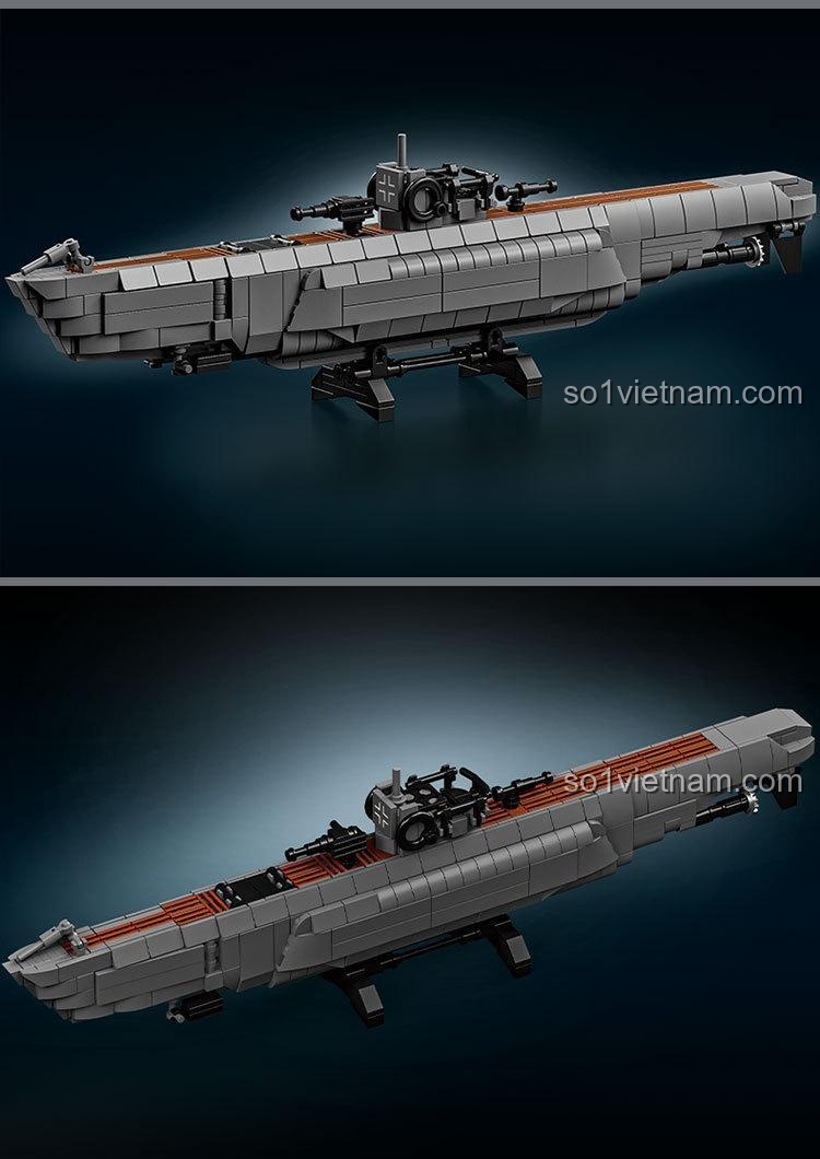 Đặc điểm chất lượng của đồ chơi lắp ghép Huyền thoại U-boat: mảnh ghép khít, vật liệu thân thiện môi trường, chắc chắn và phát triển trí tuệ.