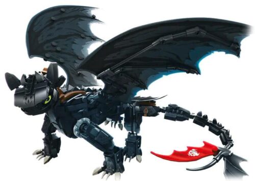 Bộ lắp ghép Rồng Đêm Không Răng LeYi 68259, đồ chơi lắp ráp Rồng Night Fury cho bé trai 6 tuổi, giá tốt, mô hình rồng bay huyền bí