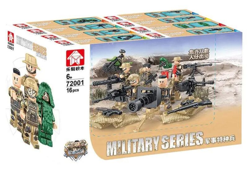 Bộ đồ chơi Lính Đặc Nhiệm LeYi 72001 giá rẻ cho bé trai 6 tuổi, gồm 8 minifigures lính đặc công với đầy đủ vũ khí.
