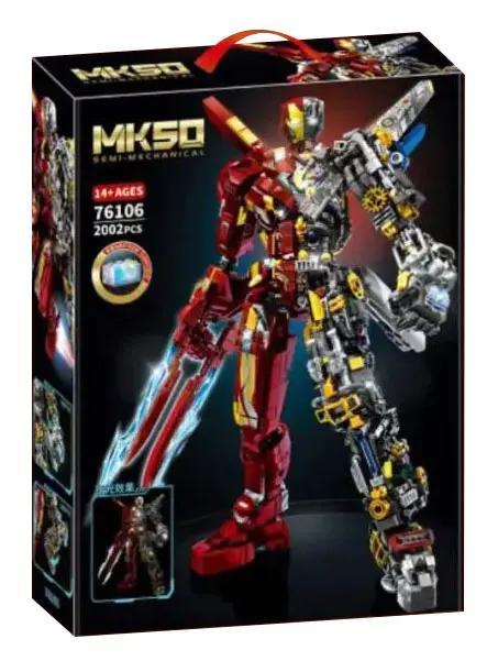 Bộ lắp ghép Người Sắt MK50 Leyi Bricks 76106 giá tốt, mô hình Iron Man MK50 2002 chi tiết cho bé trai 14 tuổi, đồ chơi lắp ráp Người Sắt MK50 chất lượng cao.