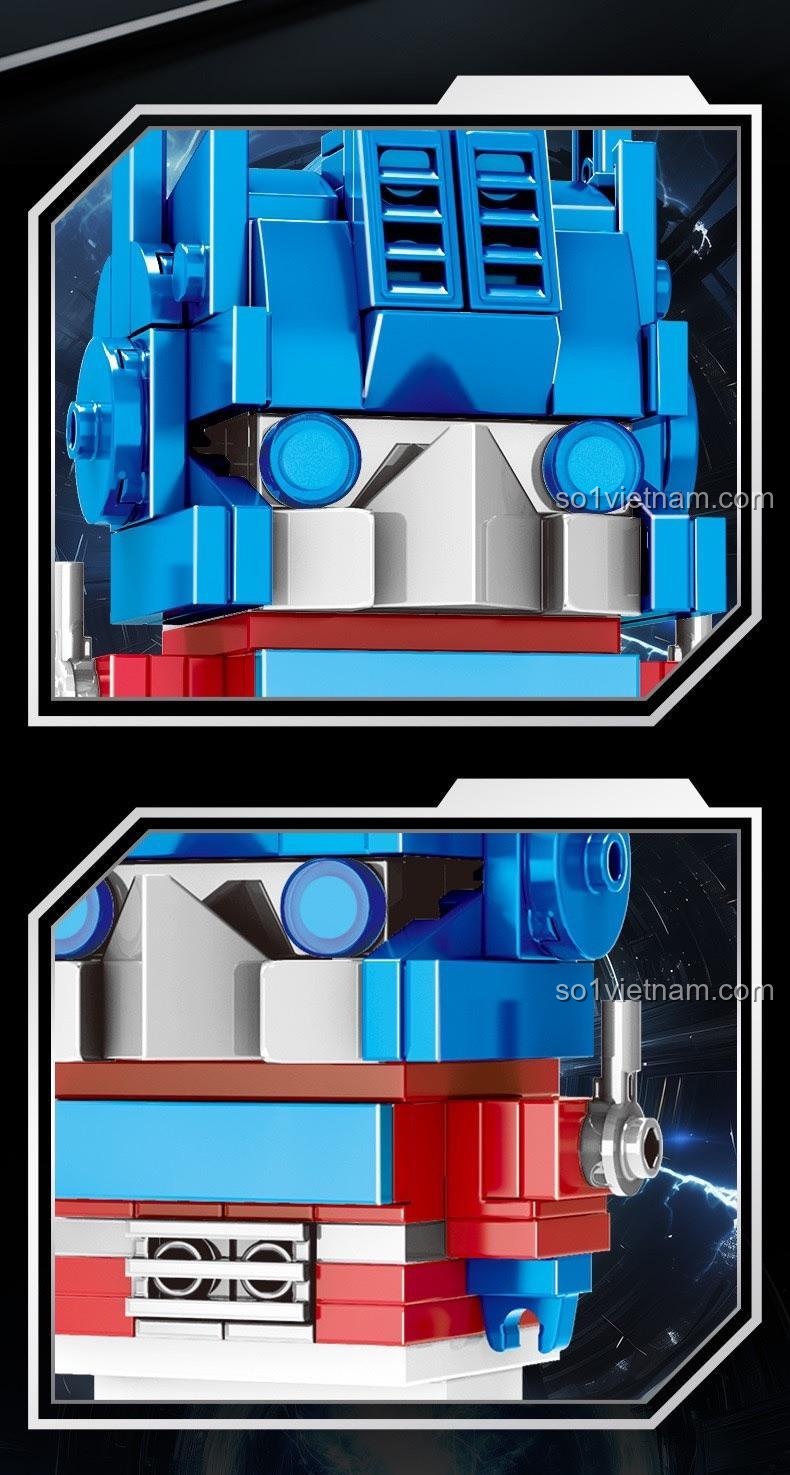 Bộ xếp hình Optimus Prime Mini JKC7637 hiển thị kích thước, lựa chọn tiết kiệm cho bé trai 6 tuổi