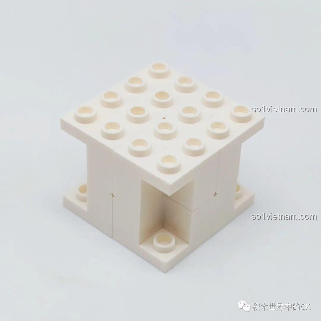 Cận cảnh lõi M-Core, bộ phận trung tâm có cấu trúc như một khối rubik 2x2 của đồ chơi lắp ráp LQFUN.