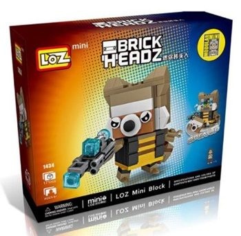 Hộp sản phẩm LOZ 1400-34 Bộ Lắp Ghép Brickheadz Nhân Vật Ong, đồ chơi lắp ghép mini block cho bé 8 tuổi, mô hình Brickheadz đáng yêu