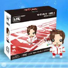 LOZ 1400-6 Bộ lắp ghép Diệp Tu Game thủ đỉnh cao, Mô hình nhân vật Diệp Tu, đồ chơi lắp ghép cho bé trai 8 tuổi