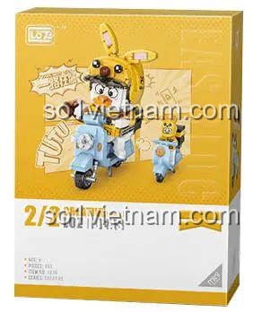 Hộp đồ chơi lắp ráp LOZ 1676 Vịt Yaya Shipper, mô hình Vịt Shipper mini block chất lượng cao cho bé trai bé gái 6 tuổi