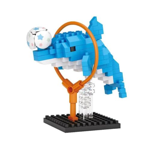 Bộ lắp ghép Cá Heo LOZ 8607, đồ chơi mô hình Cá Heo, 150 chi tiết, phù hợp thanh thiếu niên 14 tuổi, giá tốt