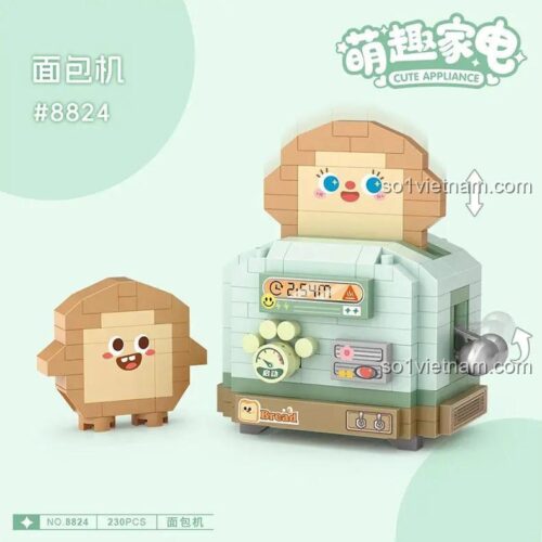 Mô hình Máy Nướng Bánh Mì Dễ Thương LOZ 8824 đã lắp ráp