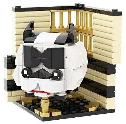 bộ lắp ghép Chó Bulldog LQFUN 678-22207, vừa là đồ chơi mô hình vừa là rubik 2x2 cho bé 8 tuổi, giá rẻ.
