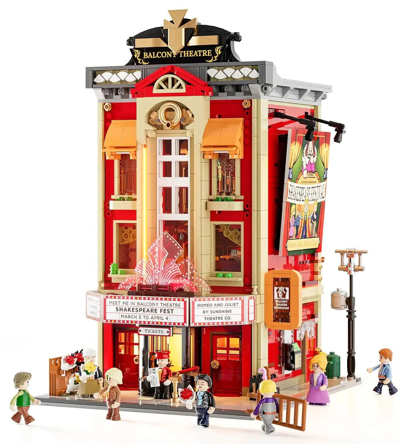 Lumibricks FunWhole F9056 Nhà hát Streamer bộ lắp ghép mô hình kiến trúc có đèn LED