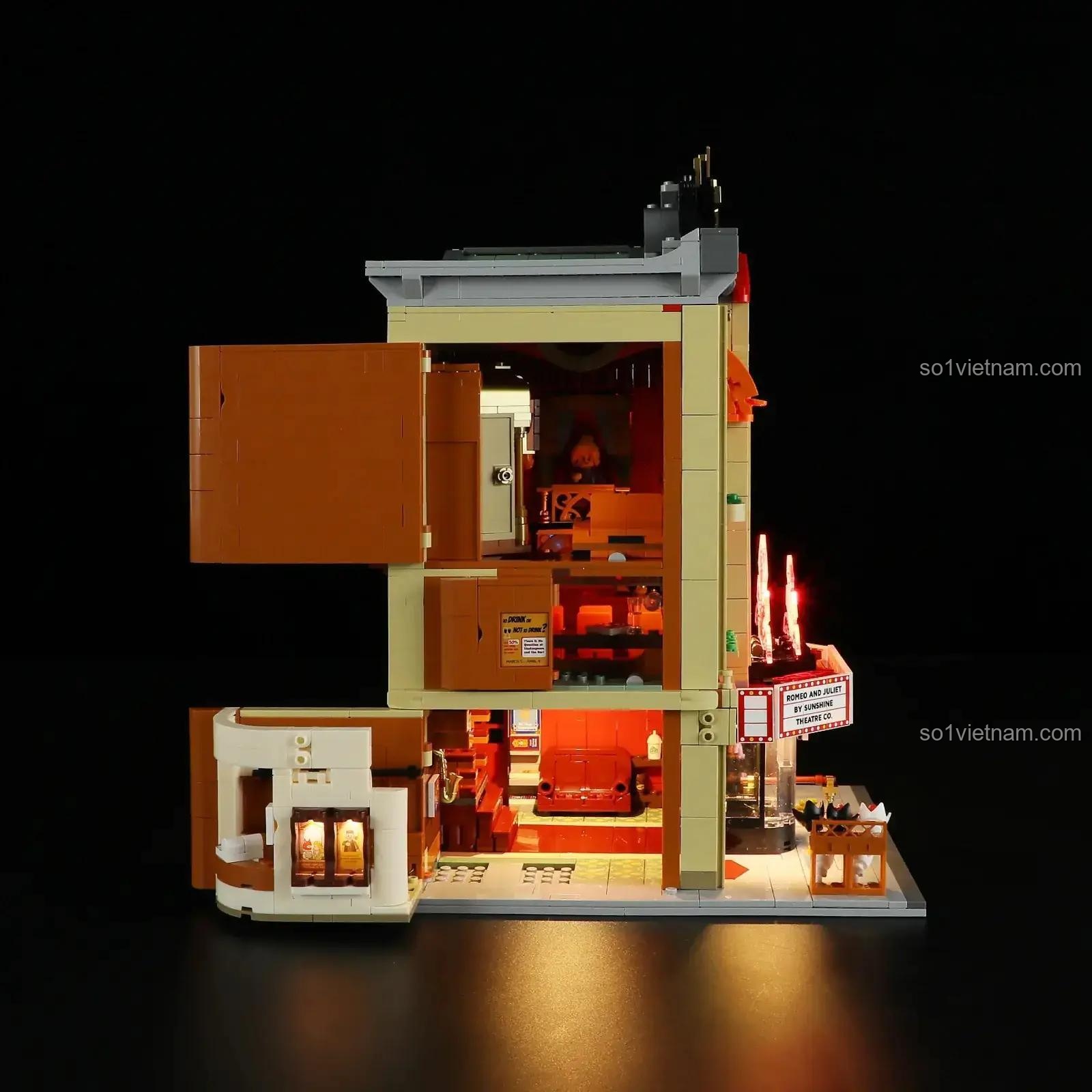 Lumibricks/FunWhole F9056 Nhà hát Streamer nhìn từ cạnh sau