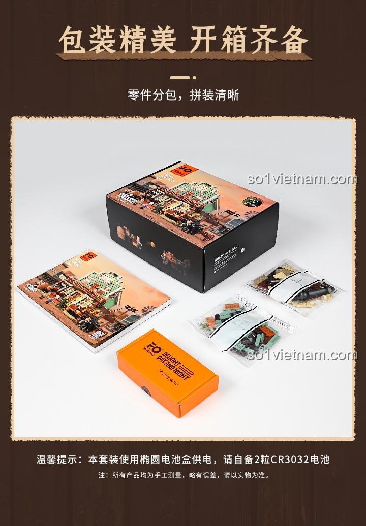 Thông tin pin cho Cửa hàng Tạp hóa Miền Tây Lumibricks F9057, cần 2 pin CR3032, đồ chơi lắp ráp