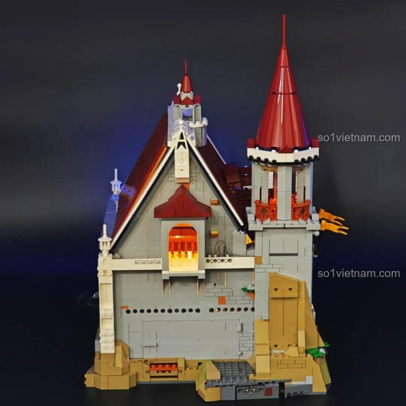 Minifigures Annie công chúa và Edric hoàng tử của bộ xếp hình Lumibricks L9071 Sảnh Tiệc Hoàng Gia, với biểu cảm kép, phù hợp thanh niên 16 tuổi, giá tiết kiệm.