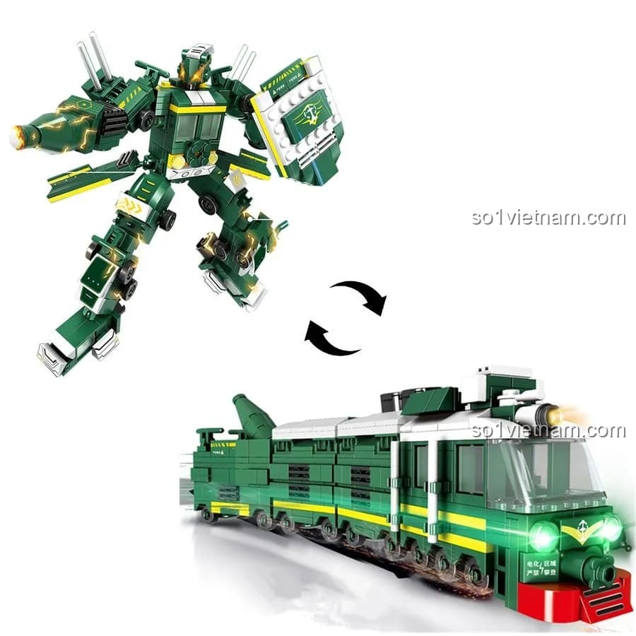 Hình ảnh hộp sản phẩm LWCK 90008 xe bọc thép, không phải sản phẩm Robot Tàu Hỏa 60087.