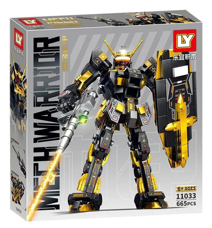 Hộp sản phẩm LY 11033 Mô hình Robot Chiến Đấu Hắc Kim với 665 mảnh ghép, phù hợp cho bé trai 6 tuổi
