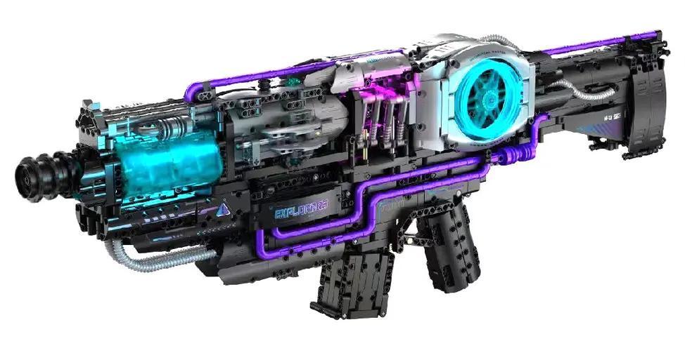 Súng Không Gian Hai Chế Độ 万致IM.Master/启辉玩具QIHUI 7813, bộ lắp ghép robot, đồ chơi mô hình súng bắn đạn nhựa, đồ chơi xây dựng đèn led âm thanh, đồ chơi giáo dục cho bé trai 14 tuổi