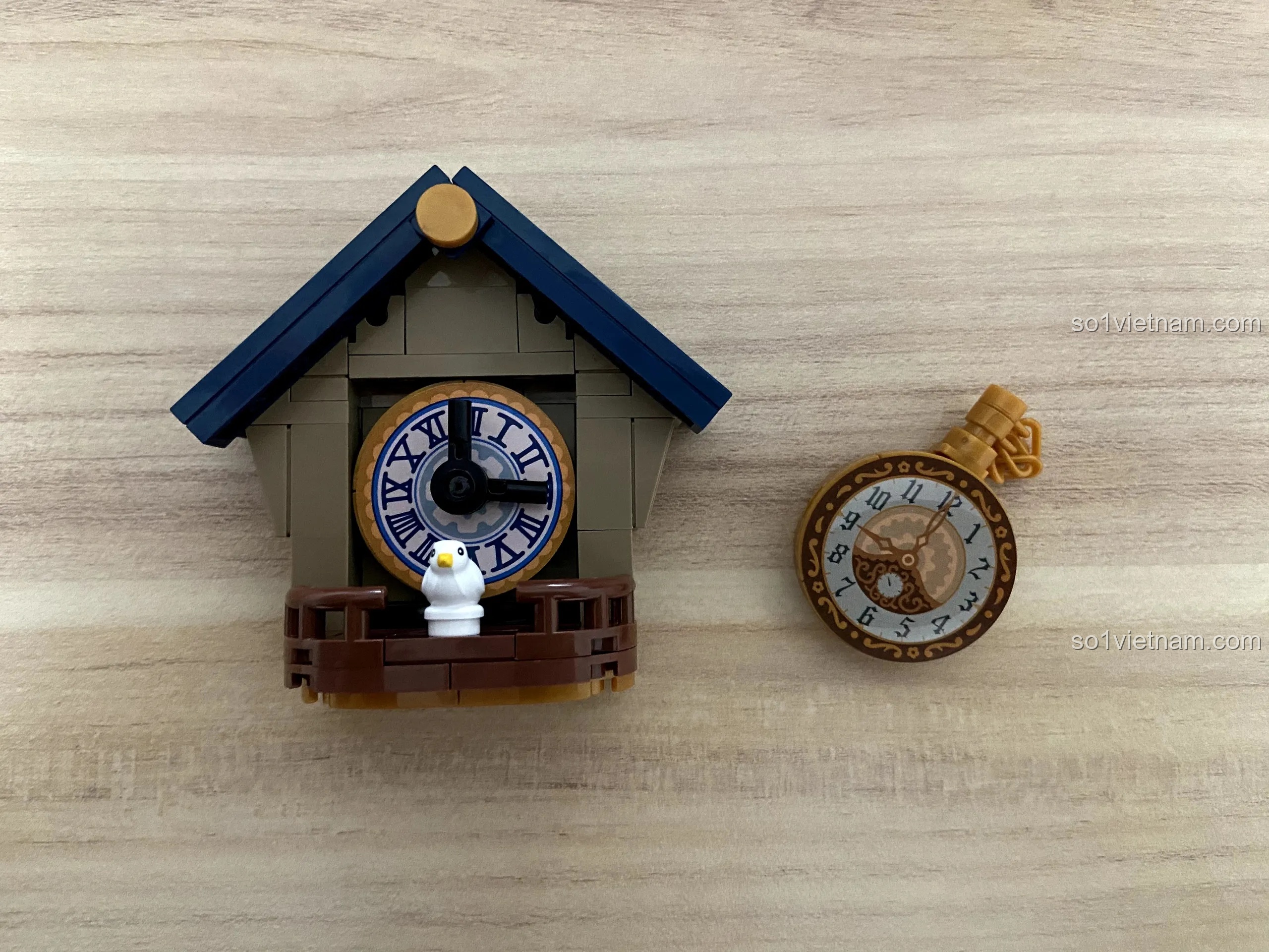 Các mảnh ghép của túi số 3 trong bộ đồ chơi lắp ráp Wekki 506186 Pinocchio, chủ yếu màu đỏ và vàng.