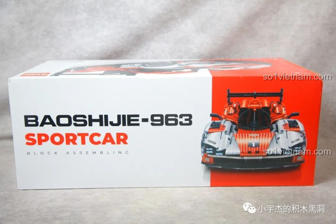 Mặt trước hộp bộ lắp ráp Porsche 963 Sportcar