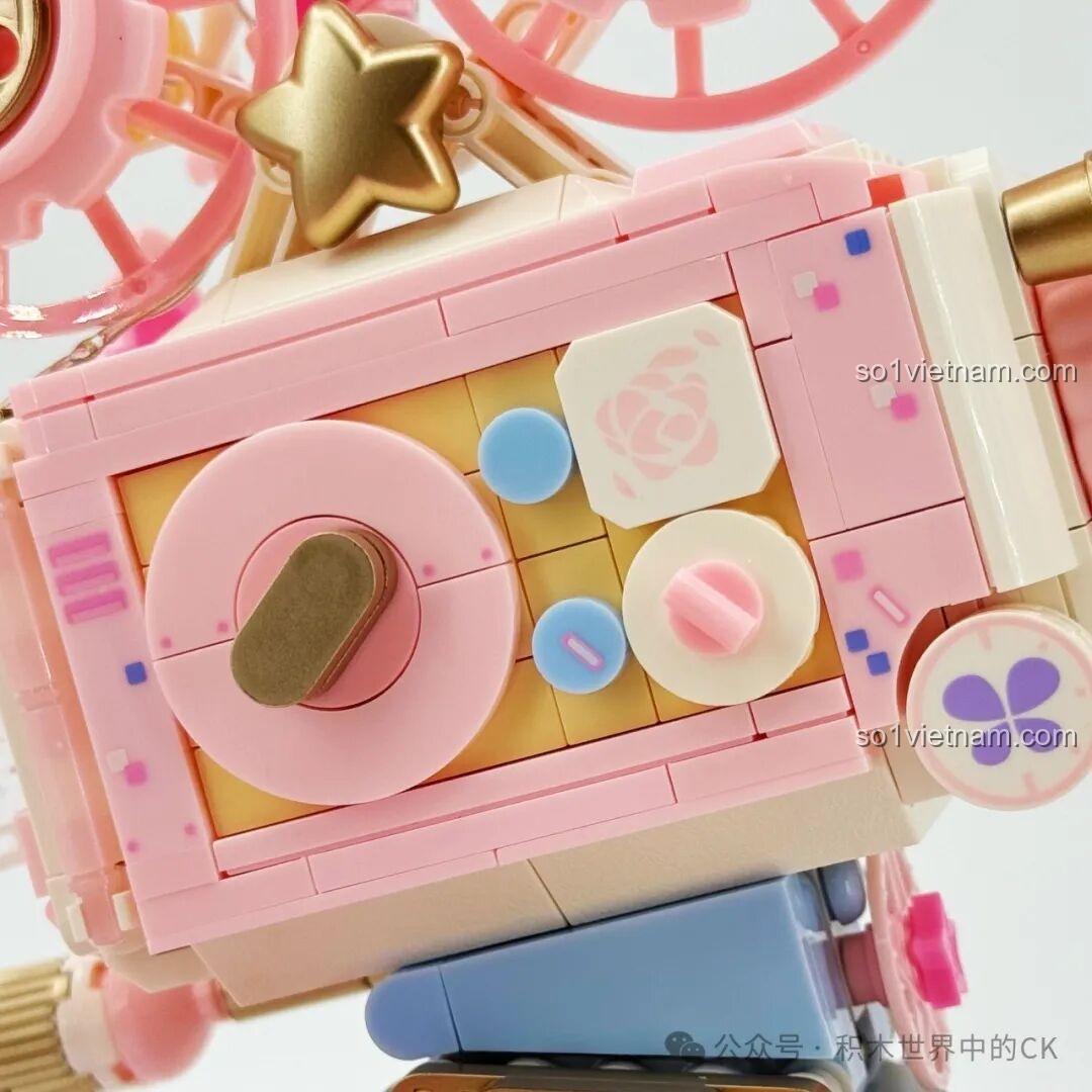 Chi tiết những bông hoa và ngôi sao trên máy quay phim Sembo 611106