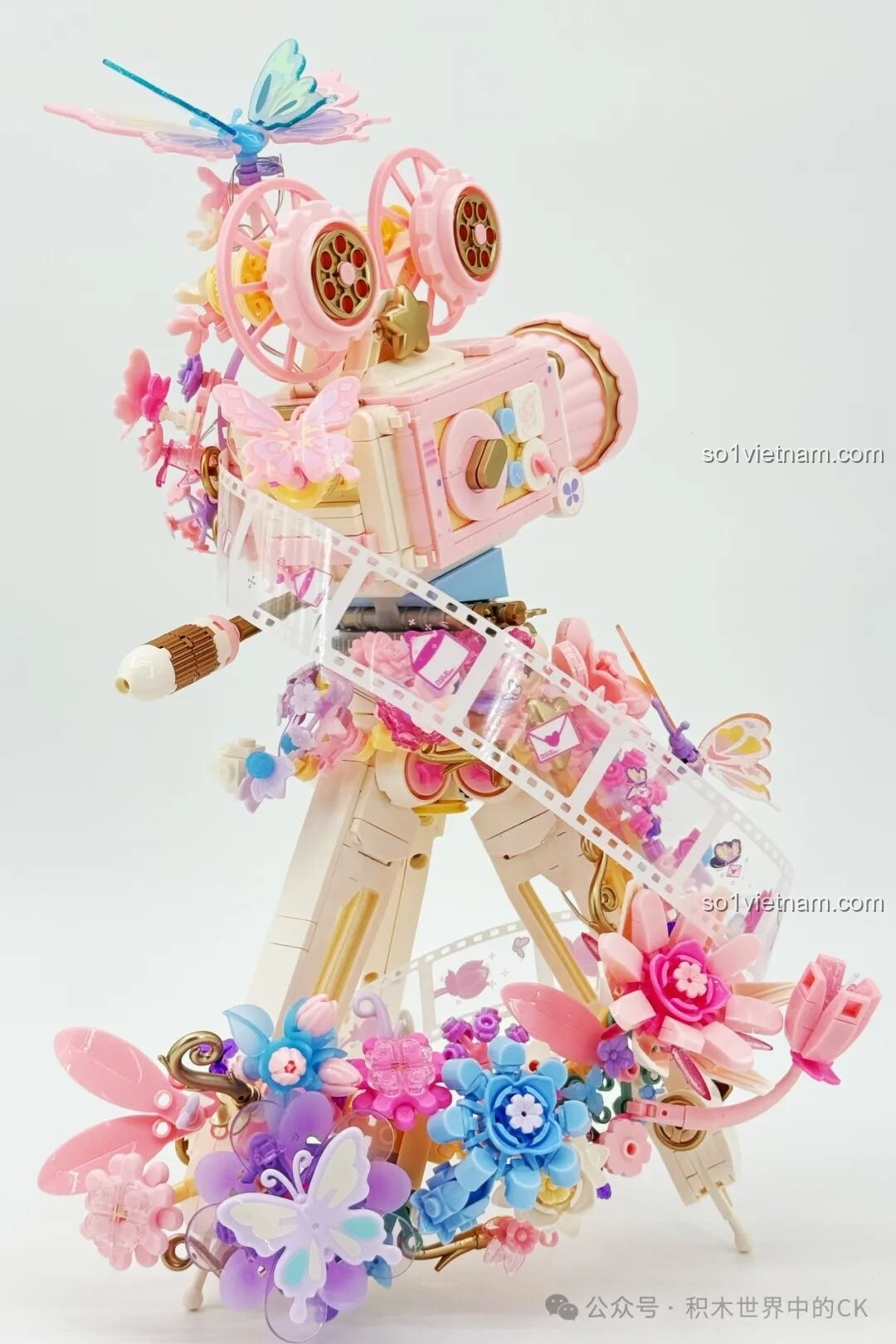 Lắp ráp phần bánh xe và cuộn phim cho máy quay phim Sembo 611106