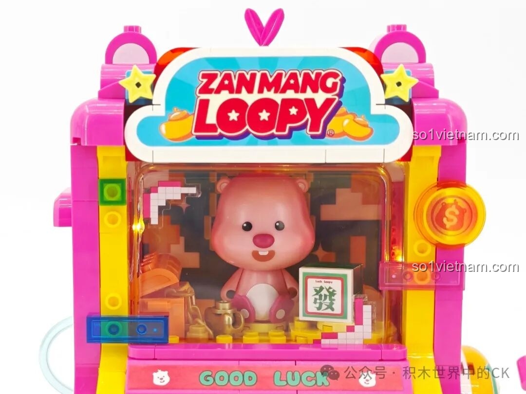 Máy Slot Machine Loopy TOP TOY đáng tiền với thiết kế đẹp mắt, màu sắc rực rỡ và có tính tương tác cao.