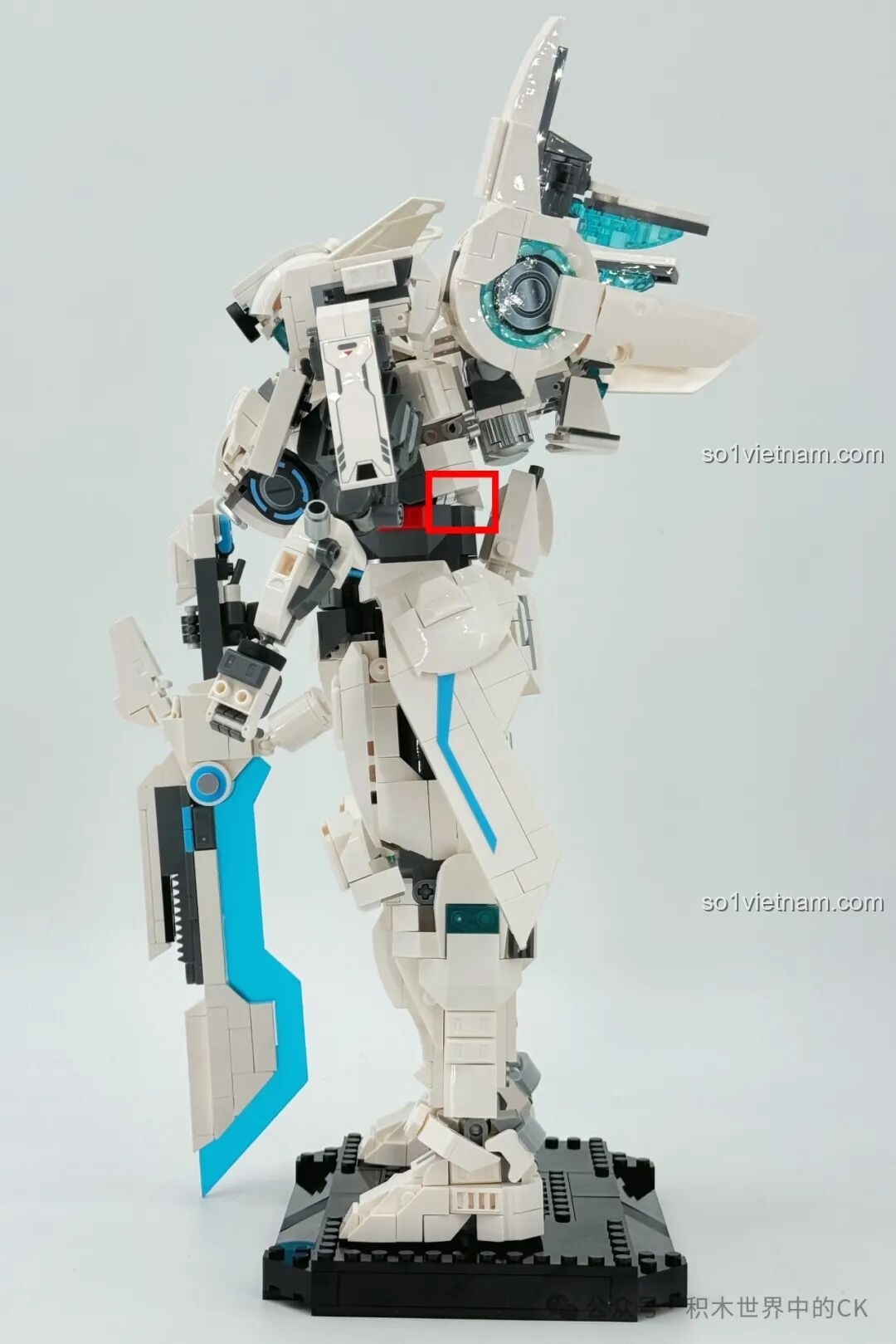 Phần cánh tay của Mech Hạ Hầu Đôn Vô Cực Cuồng Phong TOP TOY TC2407.