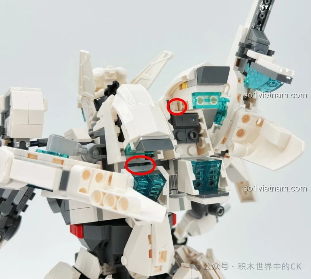 Phần thân dưới của Mech Hạ Hầu Đôn Vô Cực Cuồng Phong TOP TOY TC2407.