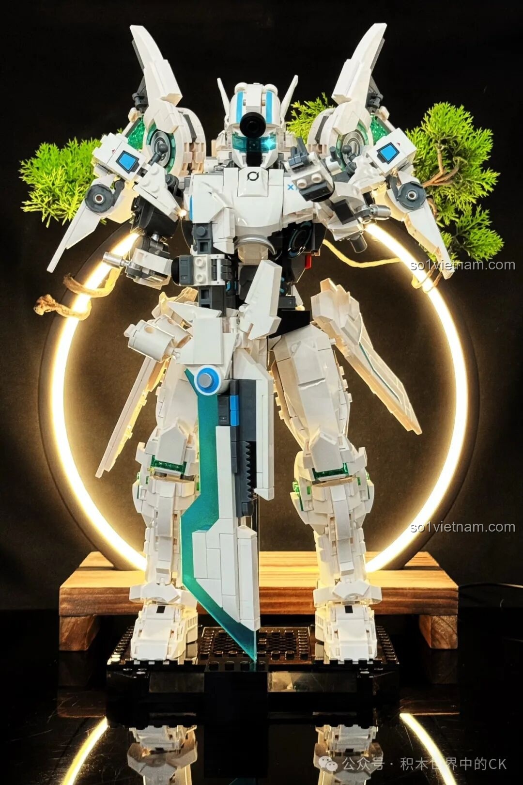 Cận cảnh mô hình Mech Hạ Hầu Đôn Vô Cực Cuồng Phong TOP TOY TC2407.