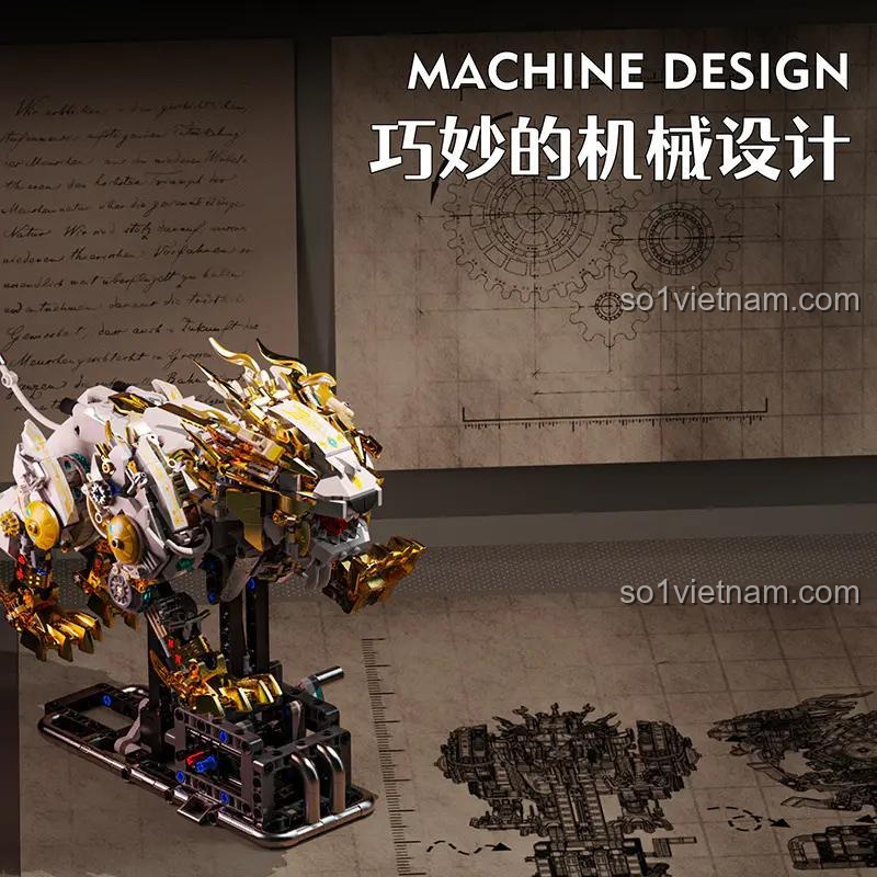 đồ chơi mô hình Mei Ji 13090, thiết kế cơ khí độc đáo, mô hình trưng bày ấn tượng, phát triển tư duy hệ thống