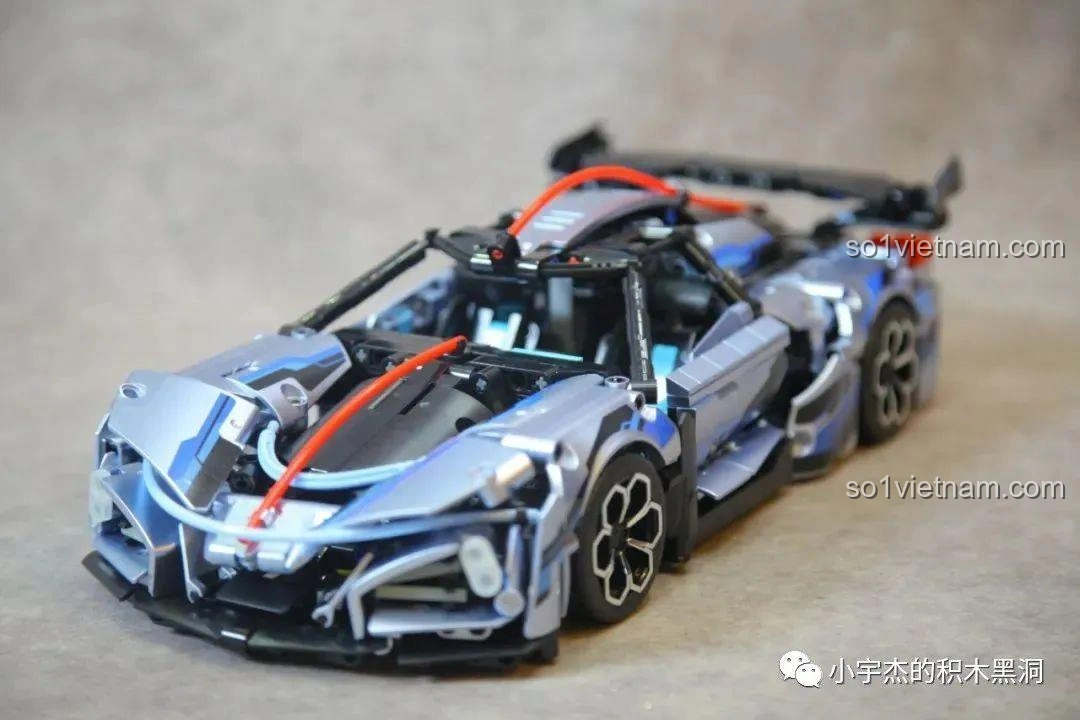 Mô hình đồ chơi lắp ráp Mei Ji 8616 Porsche 911 màu hồng, một sản phẩm khác của Mei Ji.