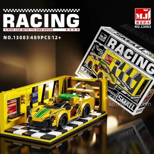 Mei Ji Building Blocks 13083 Xe Đua McLaren GT Bộ lắp ghép xe đua Tương thích LEGO® 489 Mảnh 12+ Con trai