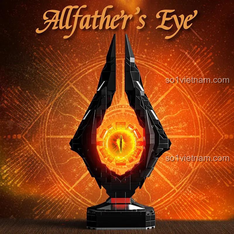 Bộ xếp hình Tháp Mắt Sauron Mei Ji Ji Mu 13070, mô hình Allfather's Eye có đèn LED, cho con trai 12 tuổi, giá tốt.