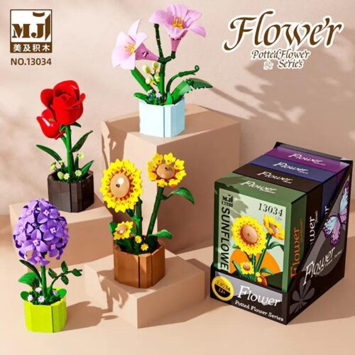 MeiJi 13034 Chậu Hoa Lắp Ghép - Tổng thể các mẫu hoa