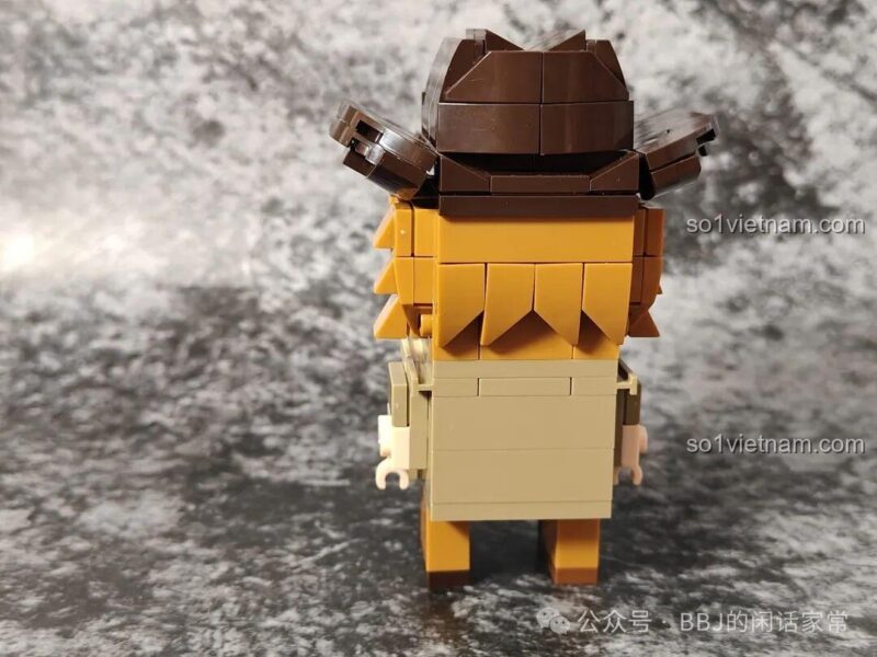 Đồ chơi lắp ghép xe bán tải Millionspring F-C9831, mô hình Kayce Dutton BrickHeadz nhìn từ phía sau, đồ chơi phát triển trí tuệ