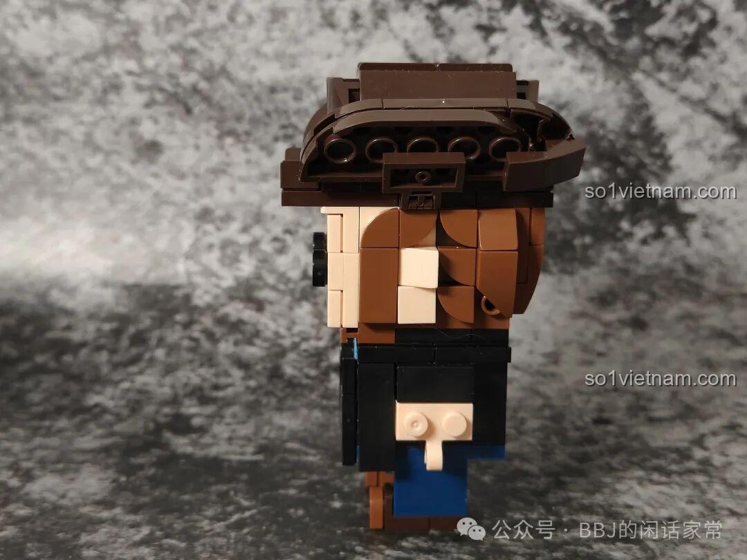 Bộ lắp ghép xe bán tải cổ điển Millionspring F-C9831, mô hình Rip Wheeler BrickHeadz nhìn ngang, đồ chơi mô hình đáng tiền