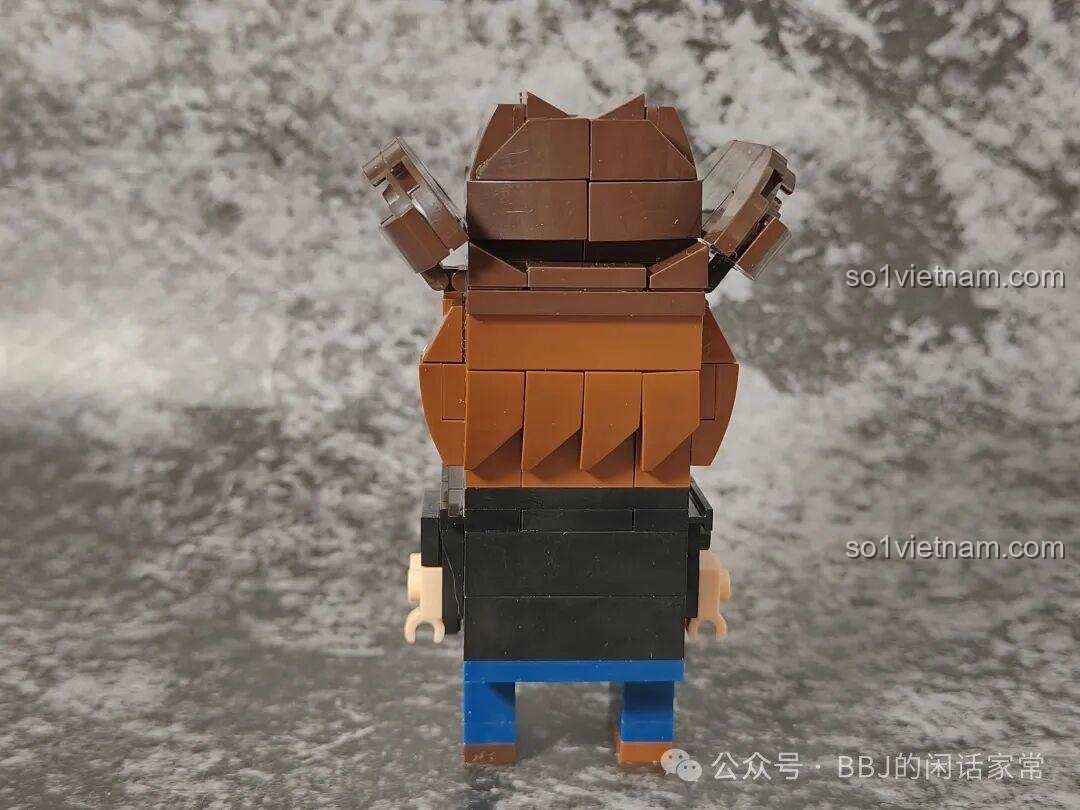 Đồ chơi lắp ghép F C9831 Millionspring F-C9831, mô hình Rip Wheeler BrickHeadz nhìn từ phía sau, đồ chơi phát triển trí tuệ