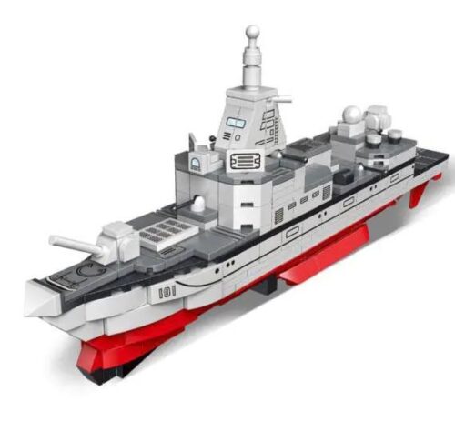 Mô hình tàu khu trục tên lửa Mindi K0893 chi tiết, đồ chơi xây dựng cho bé trai 6 tuổi