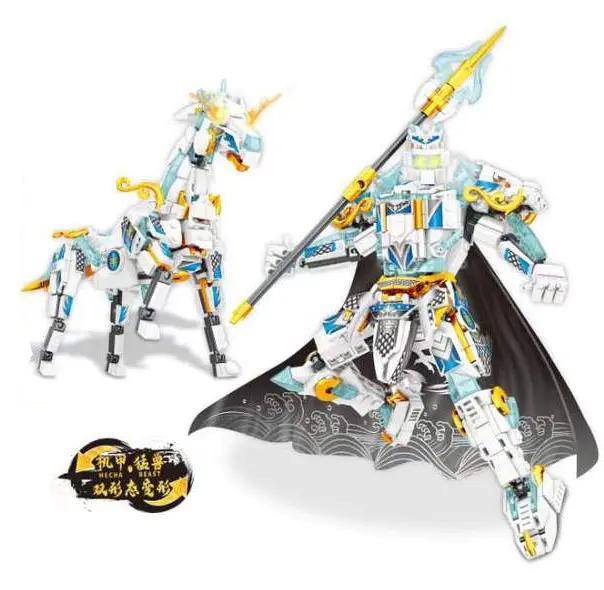 Cơ Giáp Bạch Long và Ngựa Chiến Thiên Mã - Bộ lắp ghép Mindi K0992