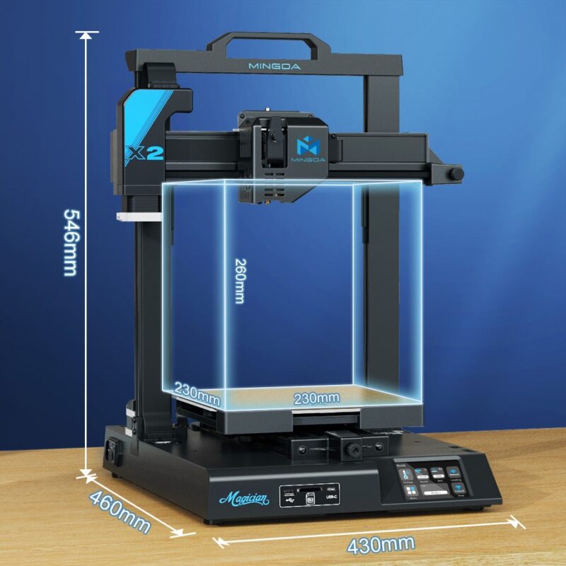 Kích thước máy in 3D MINGDA Magician X2 Pro