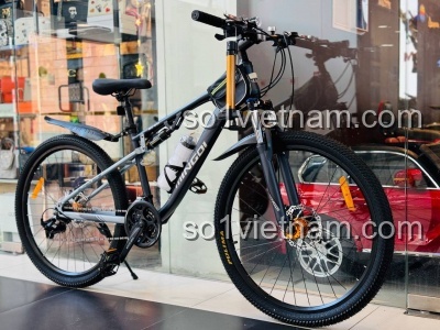 Xe đạp địa hình MINGDI 36006 màu xám xanh lá, xe đạp thể thao, xe đạp địa hình cho bé, xe đạp địa hình cho người lớn, xe đạp địa hình giá rẻ