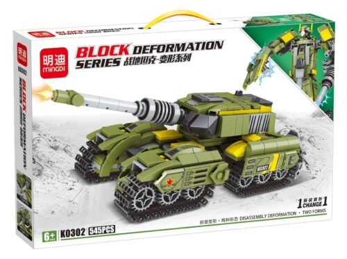 bộ đồ chơi Xe Tăng Chiến Đấu Biến Hình Mingdi K0302, mô hình biến hình 2 trong 1 cho con trai 6 tuổi, giá tốt